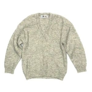 Vintage Atam Men's Angora Wool Biege Sweater